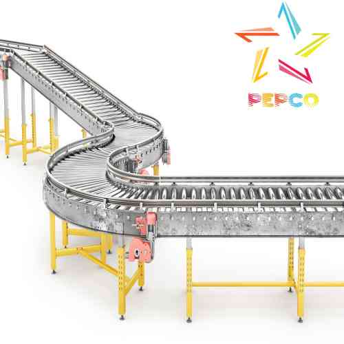 pan conveyor with rollers